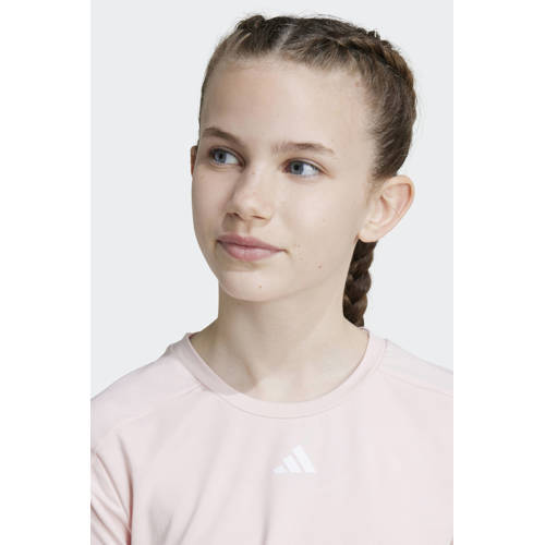 Adidas Sportswear Junior sport T-shirt + short roze Sportset Jongens Meisjes Polyester Ronde hals 164