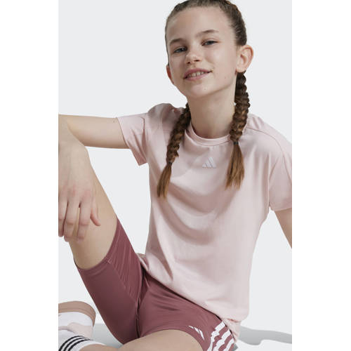 Adidas Sportswear Junior sport T-shirt + short roze Sportset Jongens Meisjes Polyester Ronde hals 164