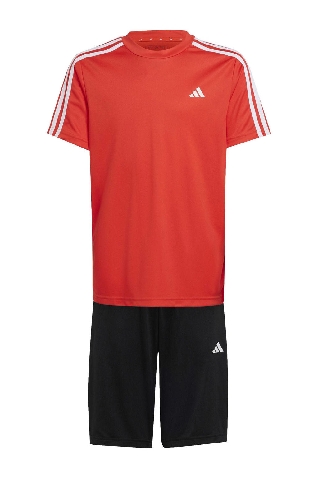 adidas Sportswear T-shirt + short rood/zwart