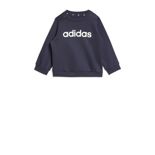 Adidas Sportswear joggingpak donkerblauw Jongens Meisjes Katoen Ronde hals 62