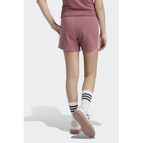 Adidas Sportswear regular fit sweatshort met logo oudroze Korte broek Meisjes Katoen 152