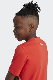 thumbnail: adidas Sportswear T-shirt met logo oranjerood/zwart