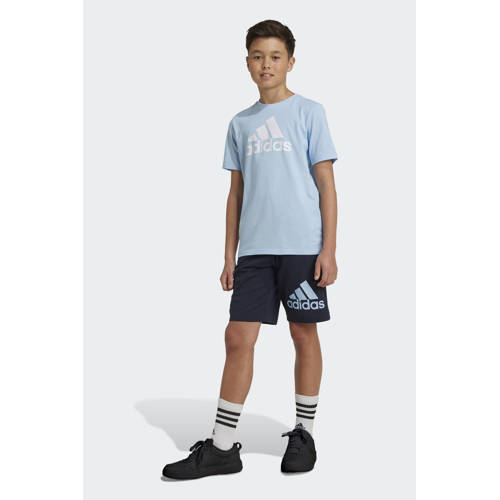 Adidas Sportswear sportshort donkerblauw lichtblauw Korte broek Katoen 164