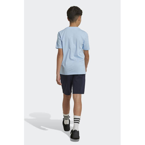 Adidas Sportswear sportshort donkerblauw lichtblauw Korte broek Jongens Meisjes Katoen 164