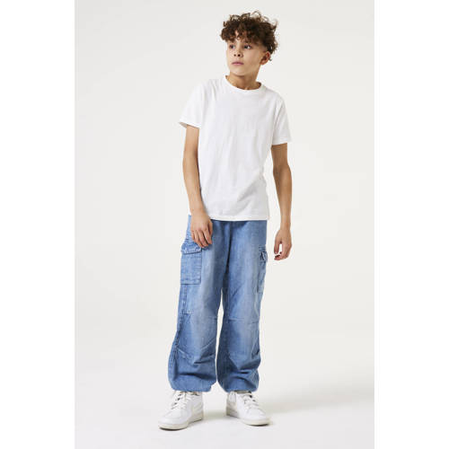 Garcia regular fit jeans bleached Blauw Jongens Denim 140