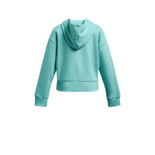 Under Armour hoodie Rival Fleece turquoise Sweater Blauw Katoen Capuchon 152