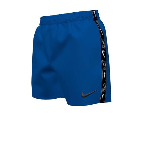 Nike zwemshort Logo Tape Lap blauw Jongens Polyester Effen