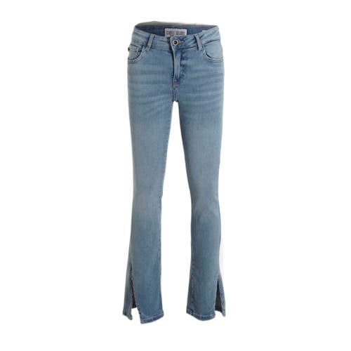 Cars bootcut jeans SPICKIE bleached used Blauw Meisjes Stretchdenim Effen