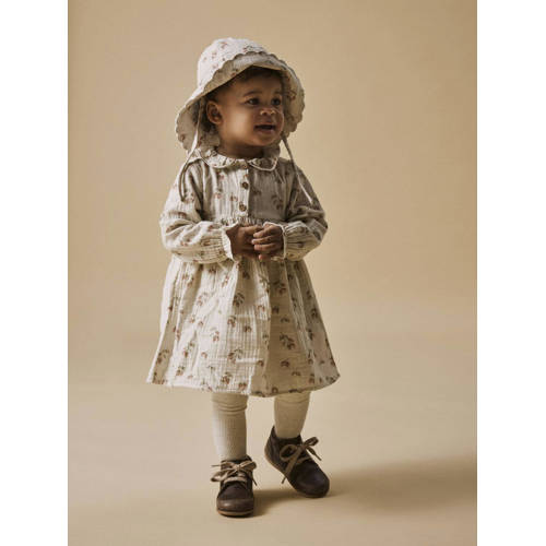 LIL' ATELIER BABY zonnehoed met aardbeien print ecru Meisjes Katoen All over print 40 44