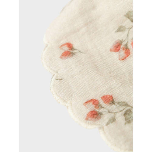 LIL' ATELIER BABY zonnehoed met aardbeien print ecru Meisjes Katoen All over print 40 44