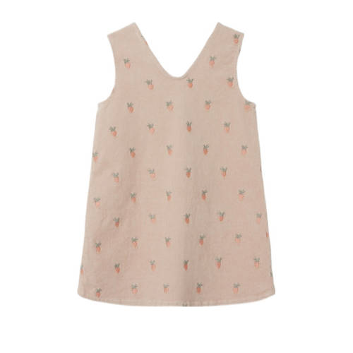 LIL' ATELIER MINI overgooier met all over print roze Jurk Meisjes Katoen V-hals 104