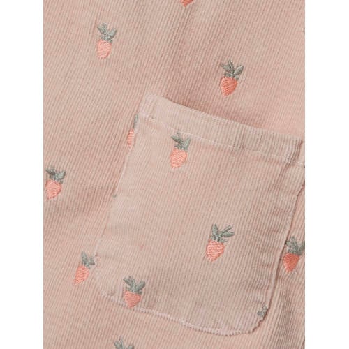 LIL' ATELIER MINI overgooier met all over print roze Jurk Meisjes Katoen V-hals 104