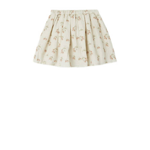 LIL' ATELIER MINI rok met all over print beige roze Meisjes Katoen All over print 122