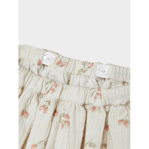 LIL' ATELIER MINI rok met all over print beige roze Meisjes Katoen All over print 122