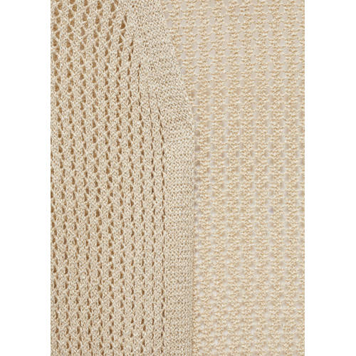 Mango Kids gebreid gilet goud Meisjes Viscose Ronde hals Effen 164(S)