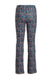 thumbnail: anytime flared broek met bloemenprint donkerblauw