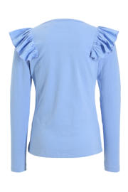 thumbnail: anytime longsleeve met ruffle blauw