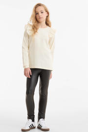 thumbnail: anytime longsleeve met ruffle wit