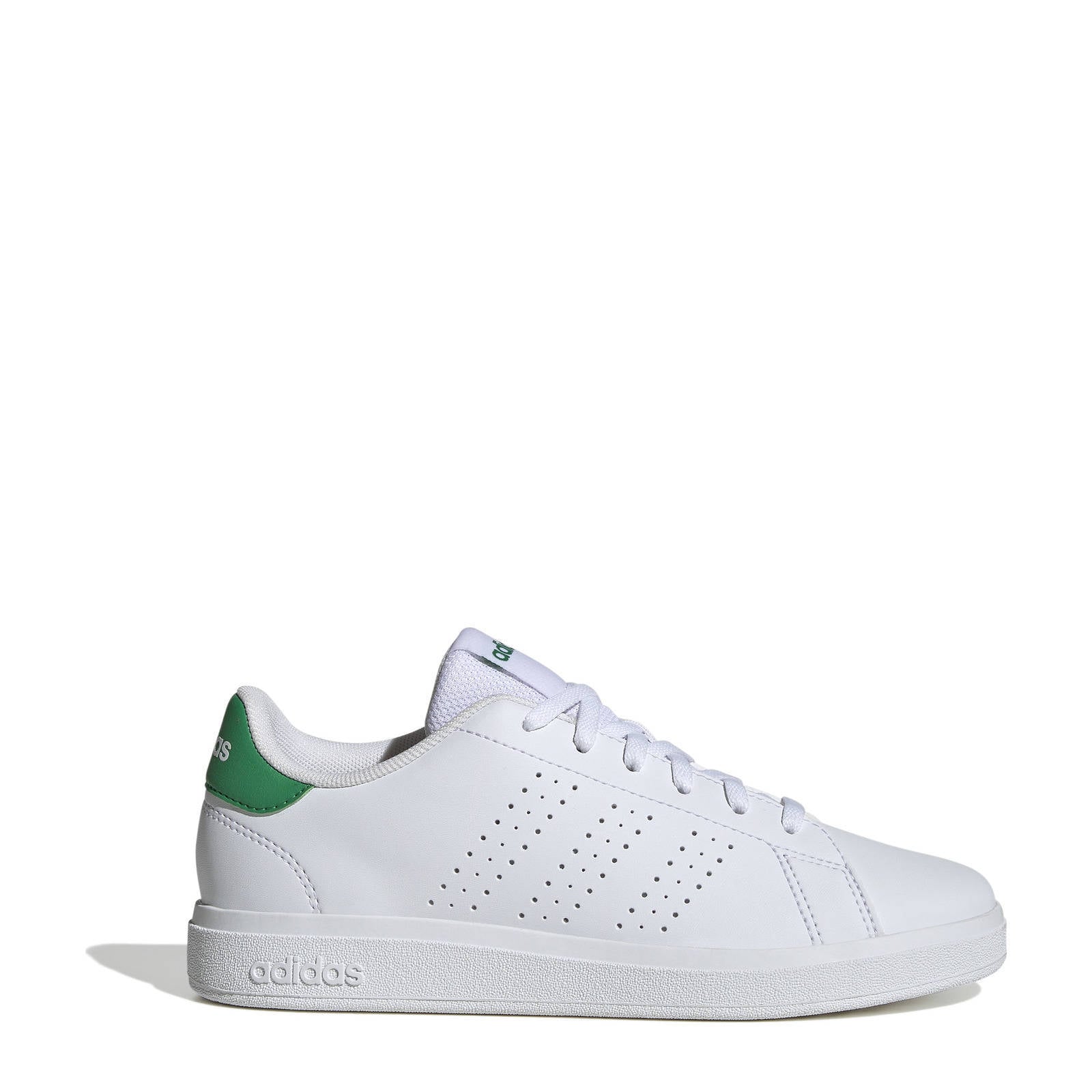 adidas Sportswear Advantage Base 2.0 sneakers wit/groen | kleertjes.com