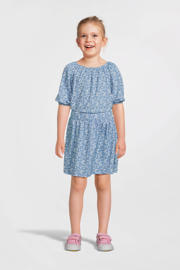 thumbnail: VERO MODA GIRL top met all over print en textuur blauw/wit