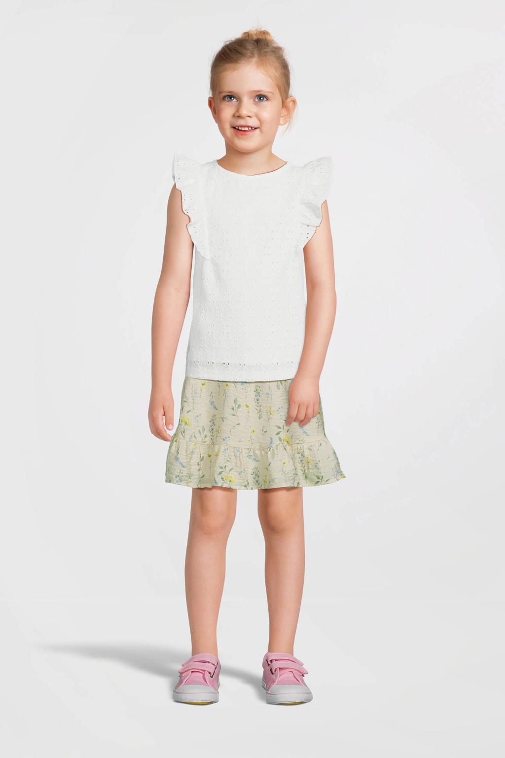VERO MODA GIRL top VMPALMA wit