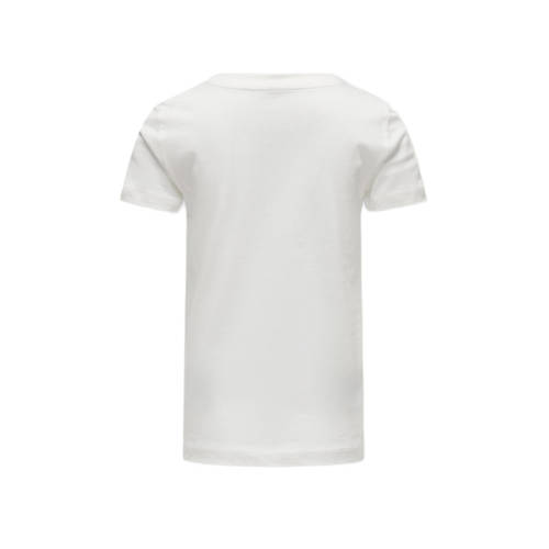 Only KIDS GIRL T-shirt KOGTRULY met printopdruk wit Meisjes Katoen Ronde hals 134 140