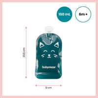 thumbnail: Babymoov Herbruikbare Knijpzakjes Isy Pouches 20 stuks