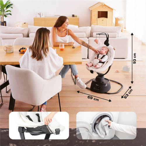 Babymoov Schommel Swoon Evolution 'Curl White' Wipstoel