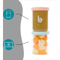 thumbnail: Babymoov ISY Bowls 6 glazen bewaarpotjes 250 ml