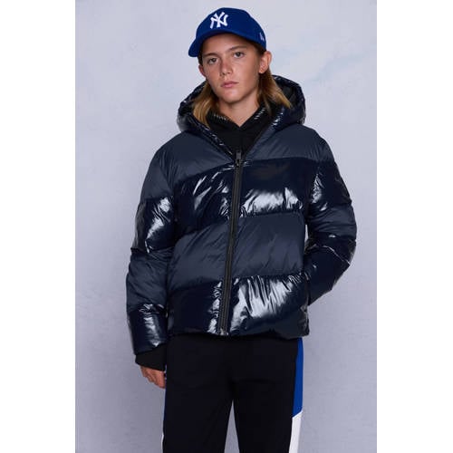 Coolcat Winterjas Justin donkerblauw Jongens Nylon Capuchon Effen