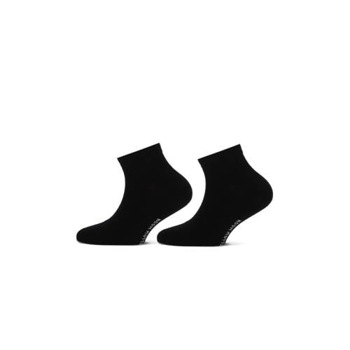 Yellow Moon sneakersokken - set van 2 zwart Jongens/Meisjes Stretchkatoen - maat 39-42 afbeelding