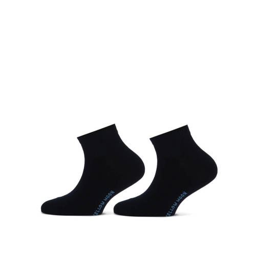 Yellow Moon sneakersokken - set van 2 donkerblauw Jongens/Meisjes Stretchkatoen - maat 39-42 afbeelding