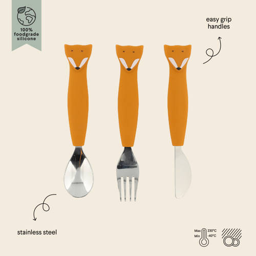 TRIXIE kinderbestek Mr. Fox bruin | Bestek van
