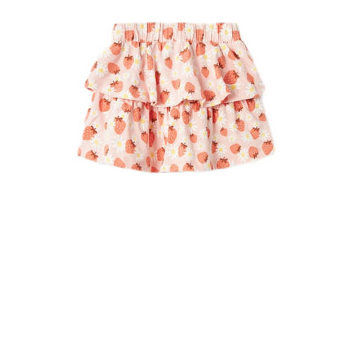 name it MINI rok NMFDIA met all over print roze ecru Meisjes Katoen All over print 92