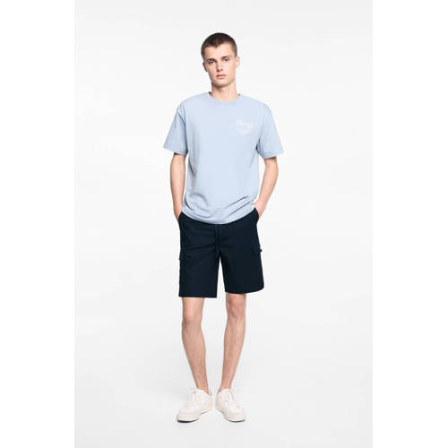 Mango Kids cargo short donkerblauw Korte broek Jongens Katoen Effen 176(M)
