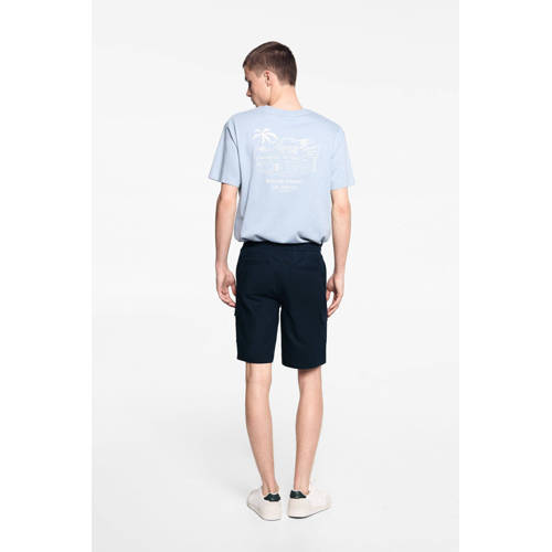 Mango Kids cargo short donkerblauw Korte broek Jongens Katoen Effen 176(M)