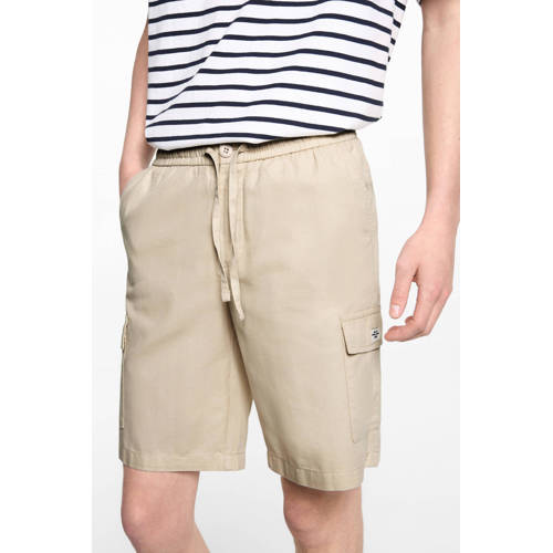 Mango Kids cargo short lichtbeige Korte broek Jongens Katoen Effen 182(L)