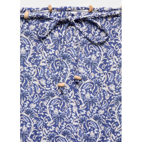 Mango Kids rok met all over print blauw Meisjes Viscose All over print 172(L)