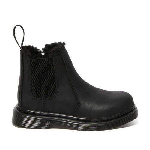 Dr. Martens Leonore Mono leren enkelboots zwart Jongens/Meisjes Leer Effen