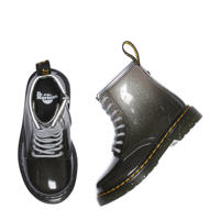 thumbnail: Dr. Martens 1460 Glitter T Peuter lak veterboots zwart/zilver