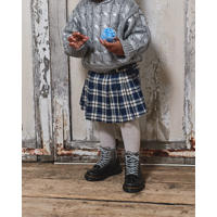 thumbnail: Dr. Martens 1460 Glitter T Peuter lak veterboots zwart/zilver