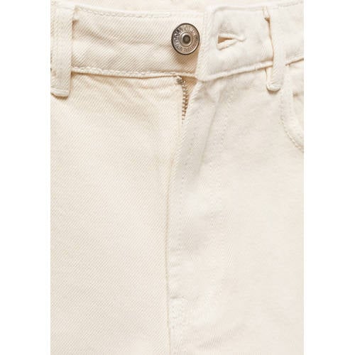 Mango Kids denim short lichtbeige Korte broek Meisjes Katoen Effen 172(L)