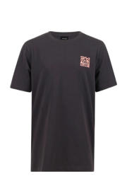 thumbnail: Grijze jongens Shoeby T-shirt van katoen met printopdruk, korte mouwen en ronde hals