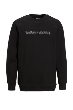 sweater met logo zwart