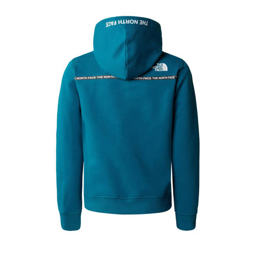 The North Face hoodie Youth Po Zumu Hoodie met logo blauw Sweater Jongens Meisjes Katoen Capuchon 134 140