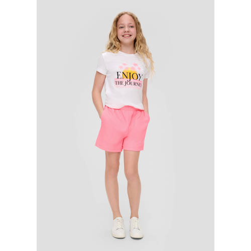 s.Oliver sweatshort roze Korte broek Meisjes Polyester Effen M