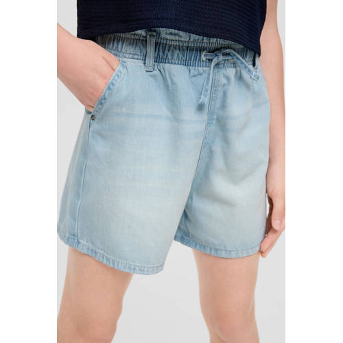 s.Oliver denim short light blue denim Korte broek Blauw Meisjes Katoen S