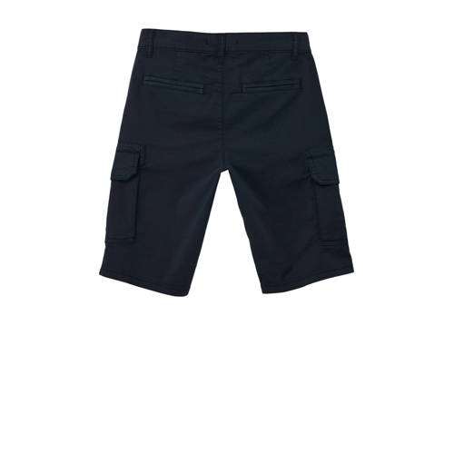 s.Oliver cargo short donkerblauw Korte broek Jongens Stretchkatoen Effen 164