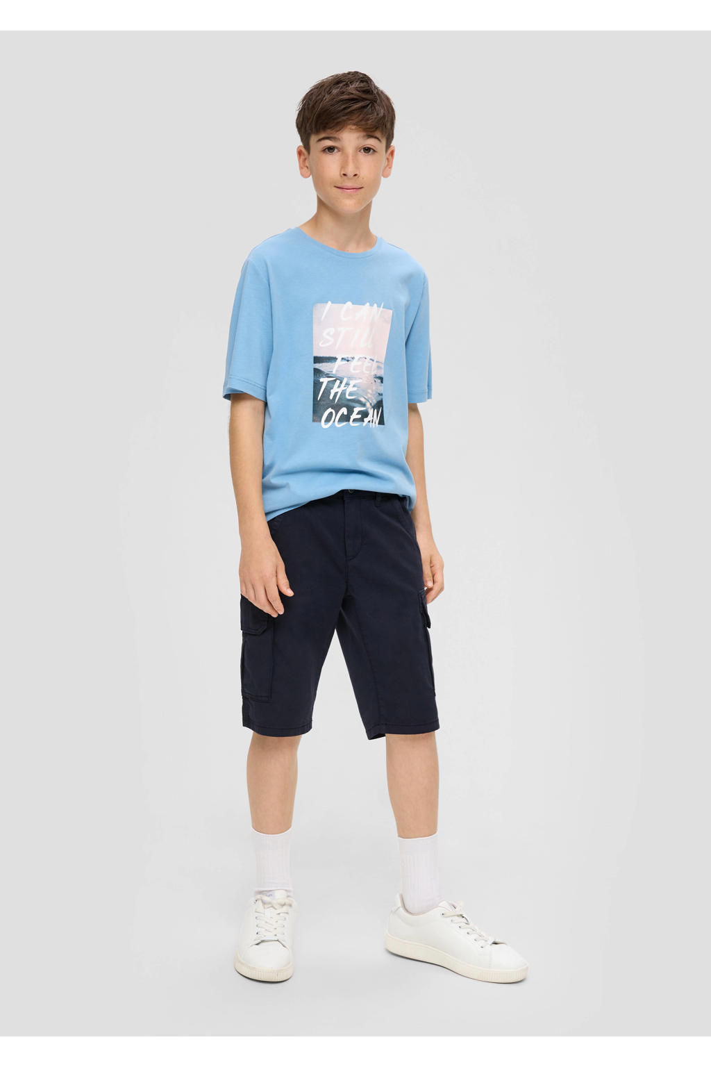 s.Oliver cargo short donkerblauw