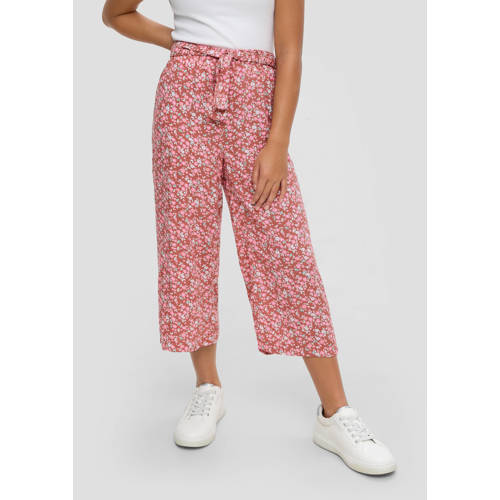 s.Oliver gebloemde broek rood Meisjes Viscose Bloemen 170